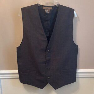 JOHN HENRY Men's Elegant Formal Vest Size L in color Brown